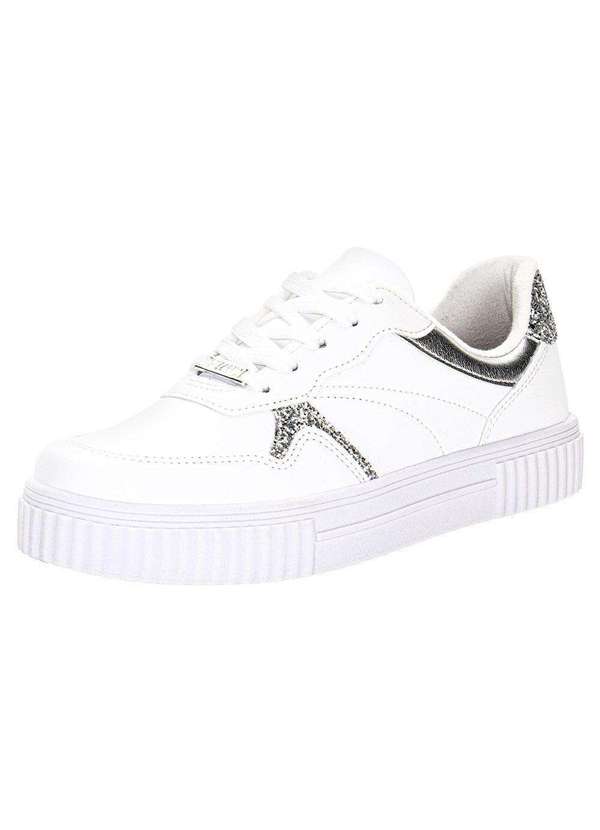 Vizzano - Tênis Feminino Casual Vizzano 1307109 - Branco/Cinza