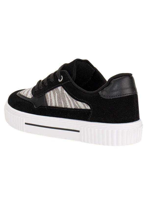 Vizzano - Tênis Feminino Casual Vizzano 1307216 - Preto/Camurça 3