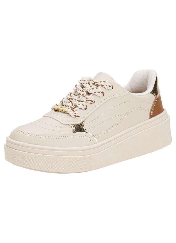 Tênis Feminino Casual Vizzano 1339340 Marfim Clovis Calcados