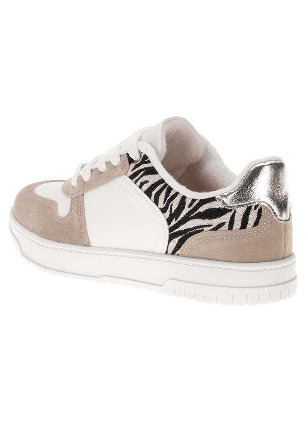 Vizzano - Tênis Feminino Casual Vizzano 1419108 - Branco/Cinza 3