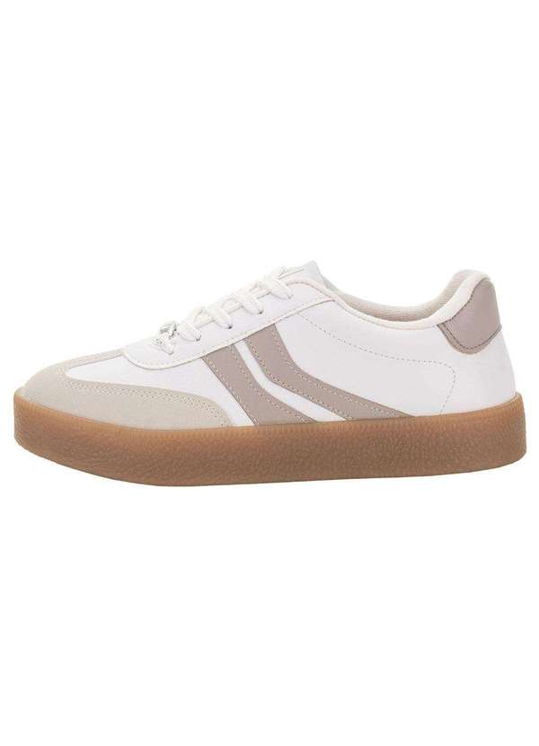 Vizzano Tênis Feminino Casual Vizzano 1444100 Branco/Bege