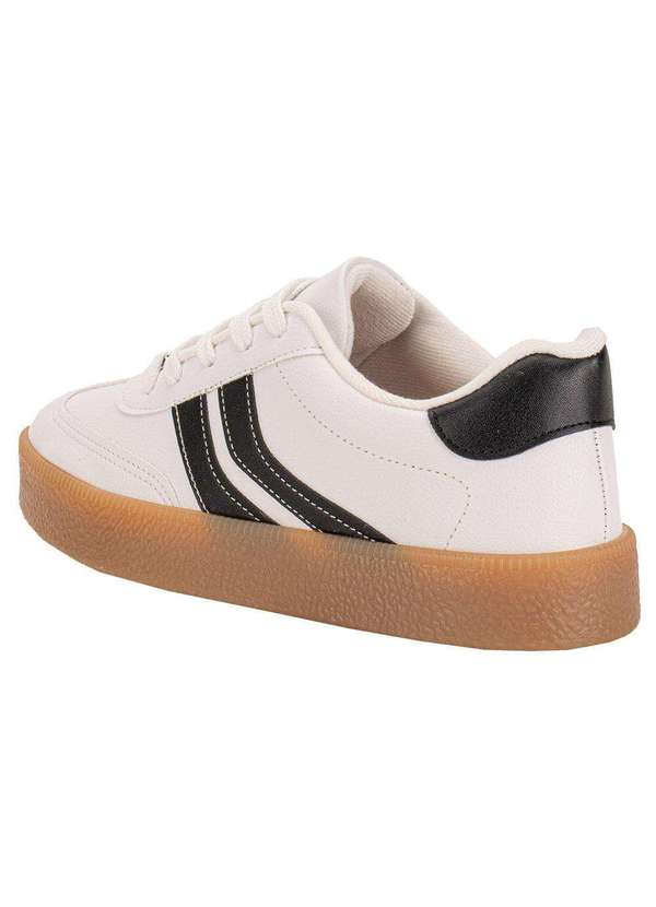 Vizzano - Tênis Feminino Casual Vizzano 1444100 - Branco/Preto 3