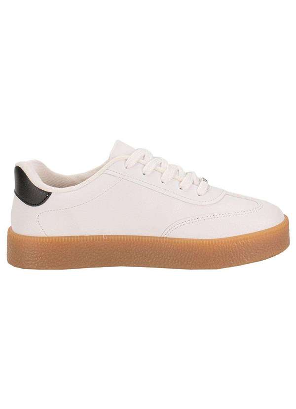Vizzano - Tênis Feminino Casual Vizzano 1444100 - Branco/Preto 5