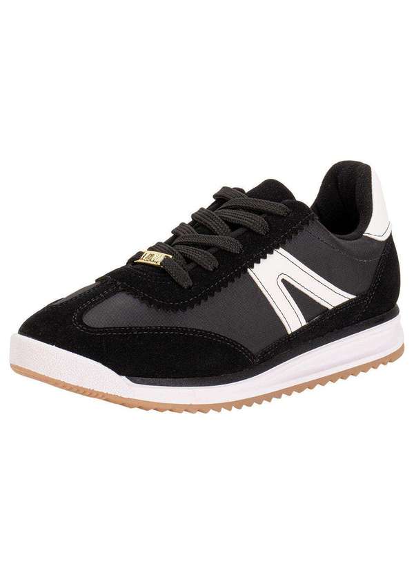 Tênis Feminino Casual Vizzano 1450102 Preto/Branco Clovis Calcados