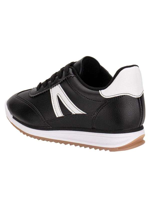 Vizzano - Tênis Feminino Casual Vizzano 1450102 - Preto/Branco 01 3