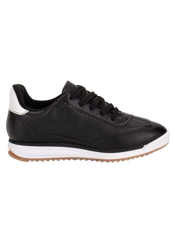 Vizzano - Tênis Feminino Casual Vizzano 1450102 - Preto/Branco 01 5
