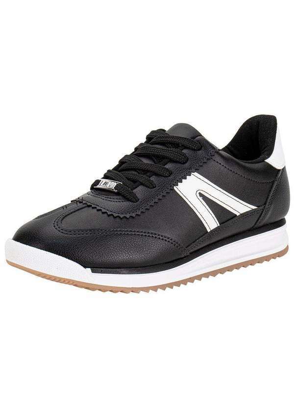 Vizzano - Tênis Feminino Casual Vizzano 1450102 - Preto/Branco