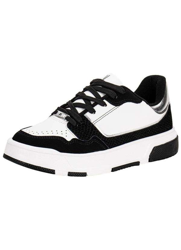 Vizzano - Tênis Feminino Casual Vizzano 1455102 Preto/Branco