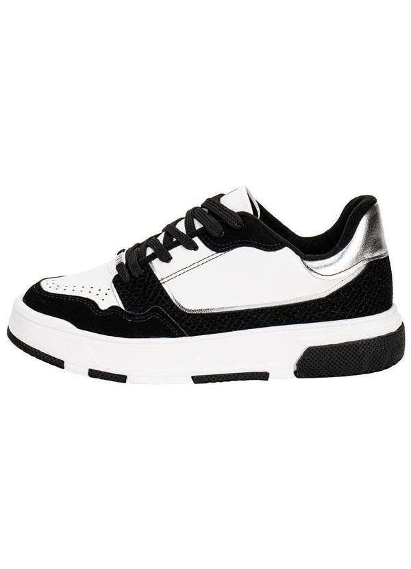 Vizzano - Tênis Feminino Casual Vizzano 1455102 Preto/Branco 2