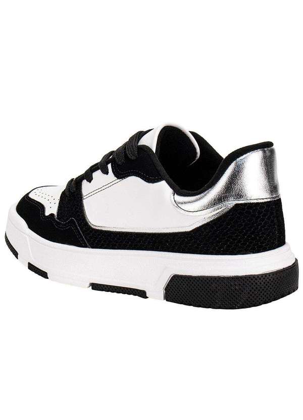Vizzano - Tênis Feminino Casual Vizzano 1455102 Preto/Branco 3