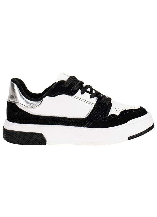 Vizzano - Tênis Feminino Casual Vizzano 1455102 Preto/Branco 5
