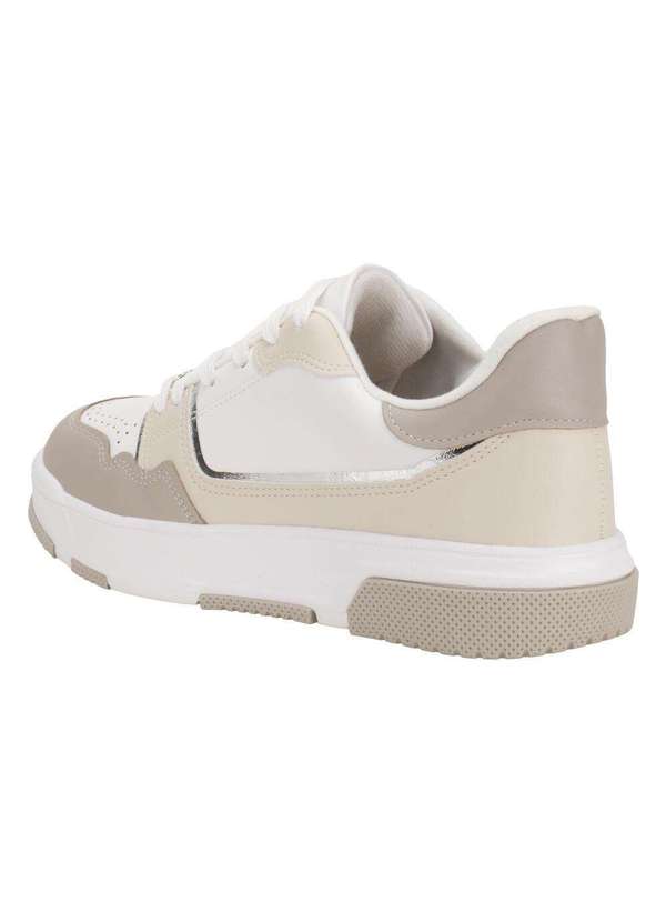 Vizzano - Tênis Feminino Casual Vizzano 1455102 Branco/Cinza 3