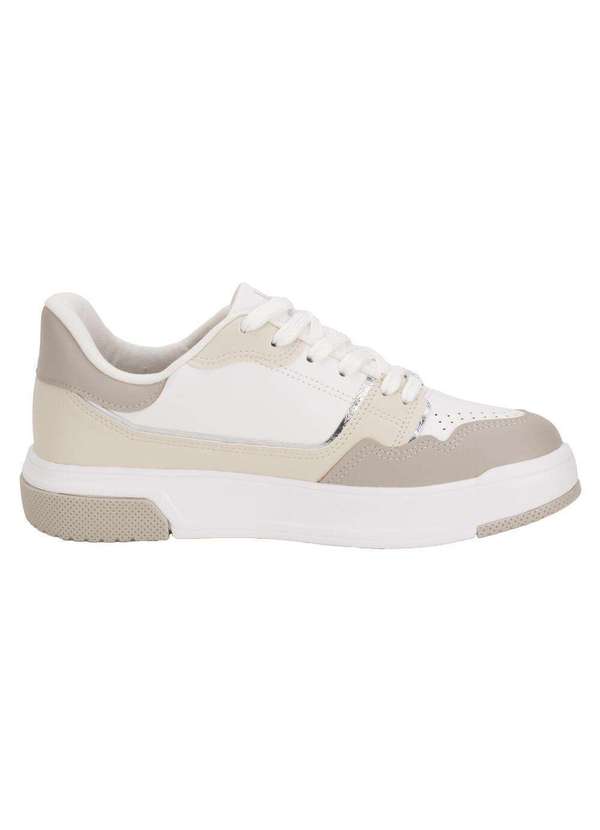 Vizzano - Tênis Feminino Casual Vizzano 1455102 Branco/Cinza 4