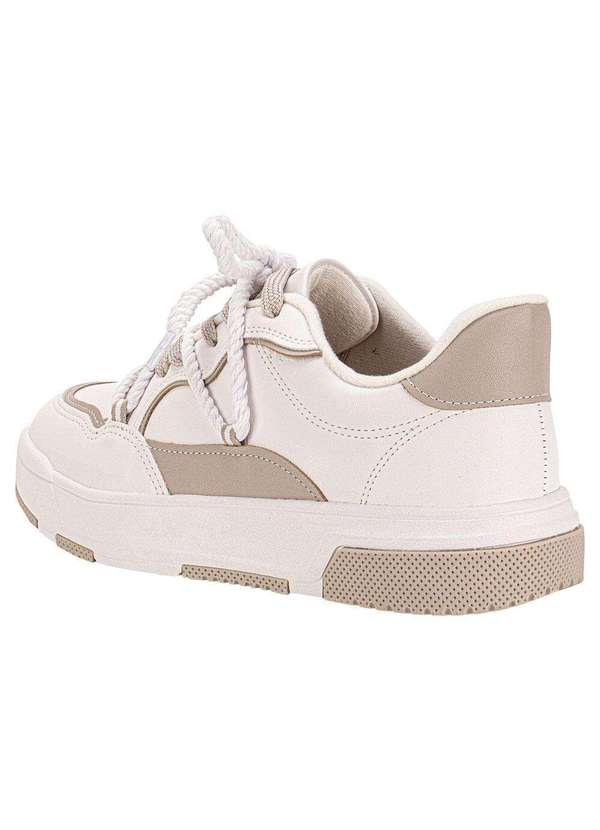 Vizzano - Tênis Feminino Casual Vizzano 1455103 - Branco/Cinza 3