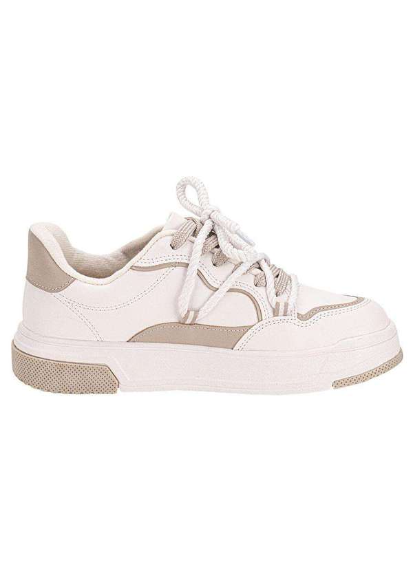 Vizzano - Tênis Feminino Casual Vizzano 1455103 - Branco/Cinza 5
