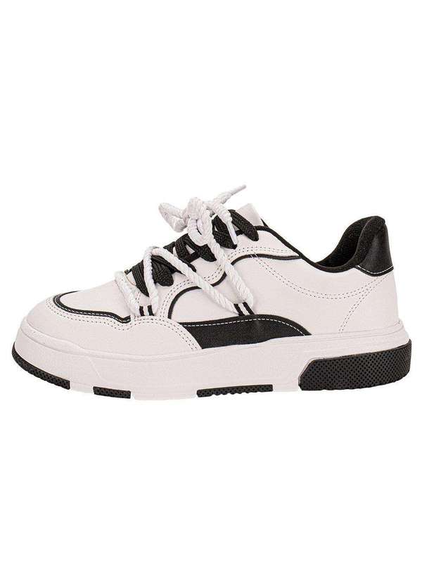 Vizzano - Tênis Feminino Casual Vizzano 1455103 - Branco/Preto 2