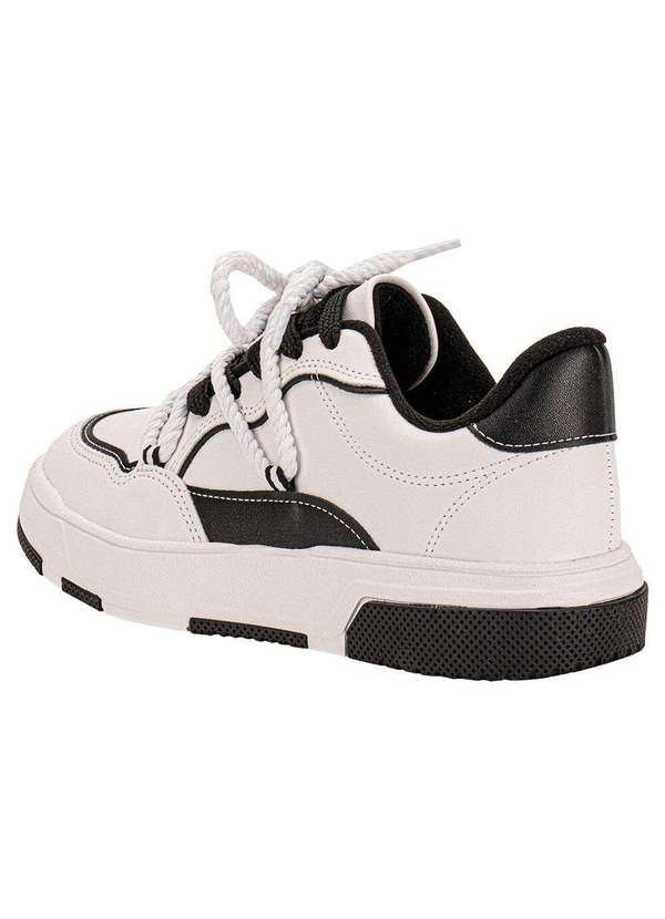 Vizzano - Tênis Feminino Casual Vizzano 1455103 - Branco/Preto 3