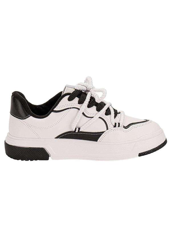 Vizzano - Tênis Feminino Casual Vizzano 1455103 - Branco/Preto 5