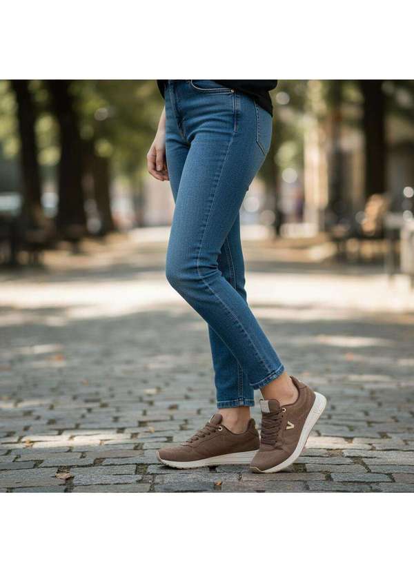 Via Marte - Tênis Feminino Causal Via Marte 286001 Café/Bege 2
