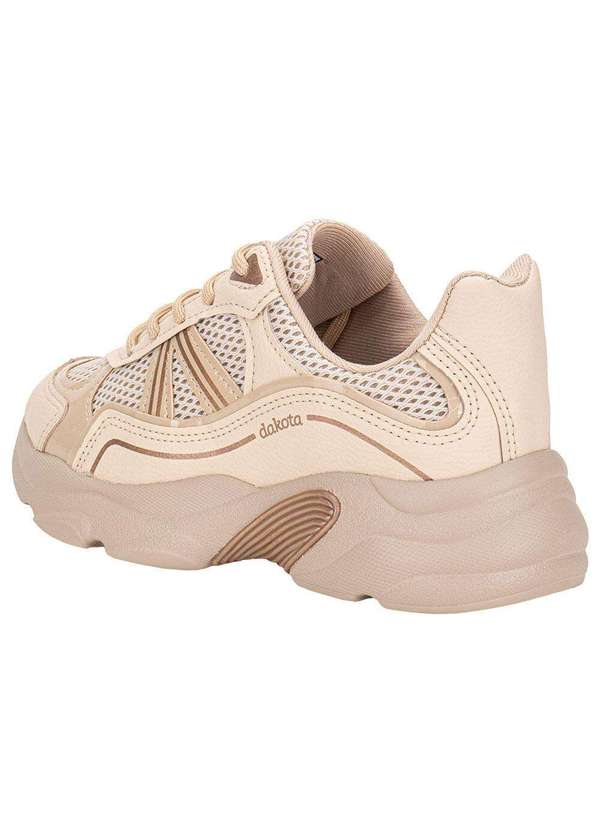 Dakota - Tênis Feminino Chunky Dakota D0971 - Bege 3