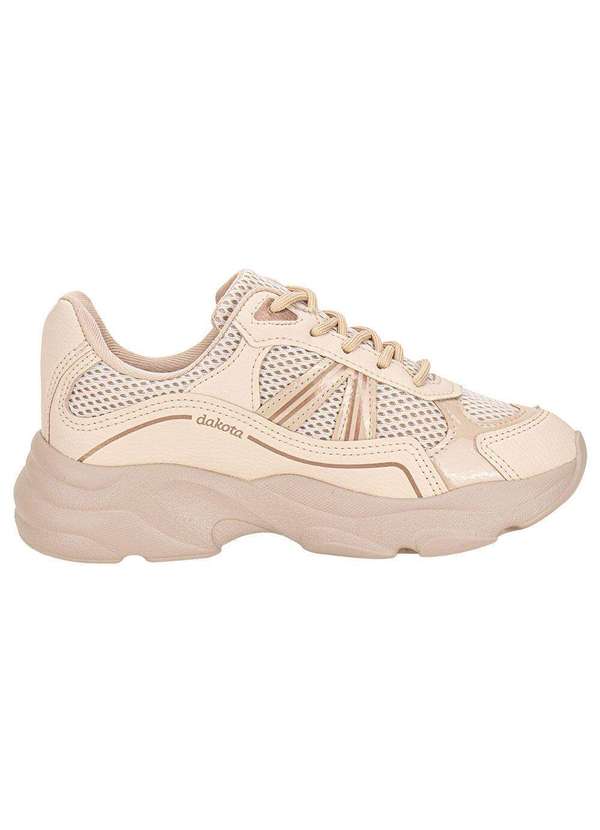 Dakota - Tênis Feminino Chunky Dakota D0971 - Bege 5