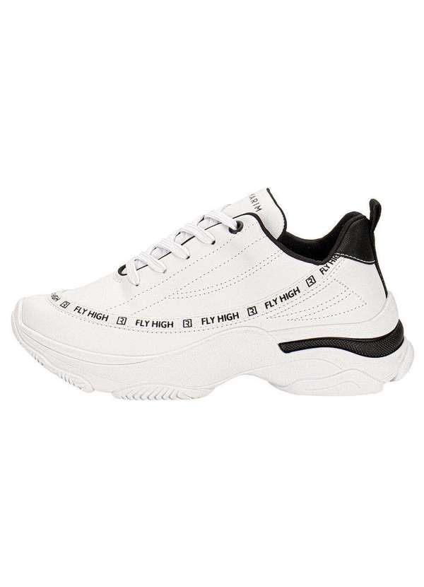 Ramarim - Tênis Feminino Chunky Ramarim 2574201 - Branco/Preto 2