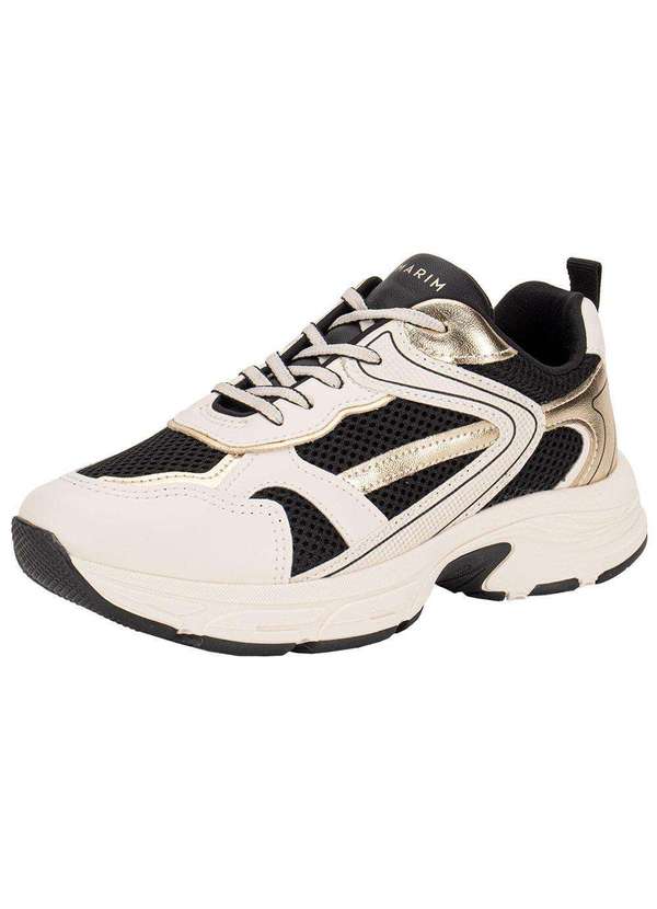 Ramarim - Tênis Feminino Chunky Ramarim 2590132 Bege/Preto