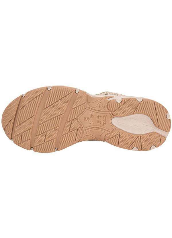 Ramarim - Tênis Feminino Chunky Ramarim 2590132 Bege/Ouro 4