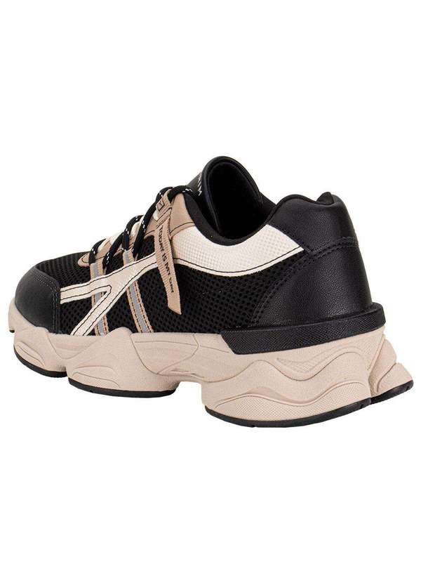 Ramarim - Tênis Feminino Chunky Ramarim 2590206 Preto/Bege 3