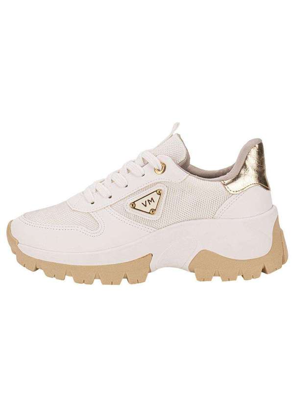 Via Marte - Tênis Feminino Chunky Via Marte 022004 - Branco/Bege 2