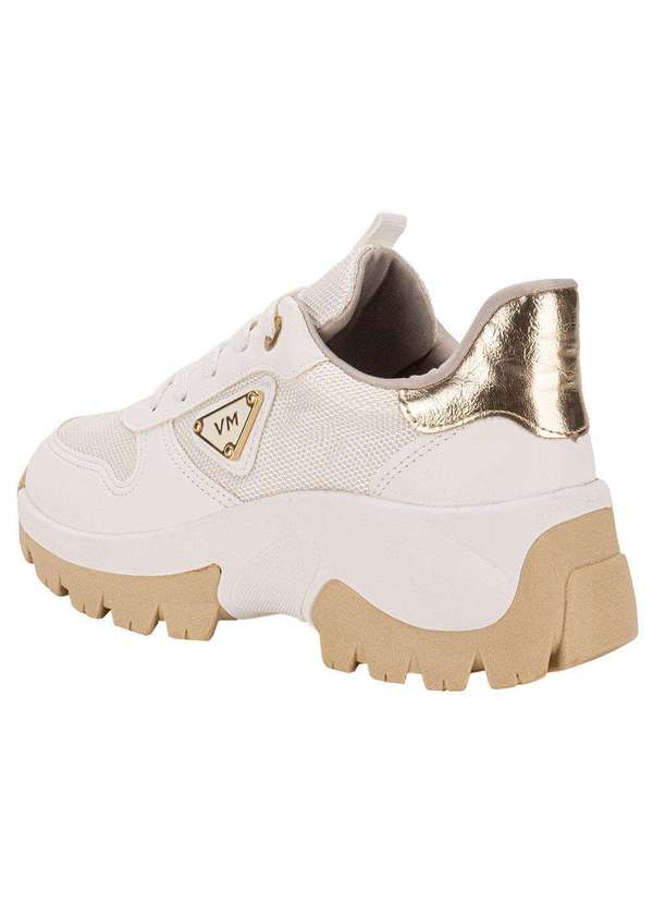Via Marte - Tênis Feminino Chunky Via Marte 022004 - Branco/Bege 3