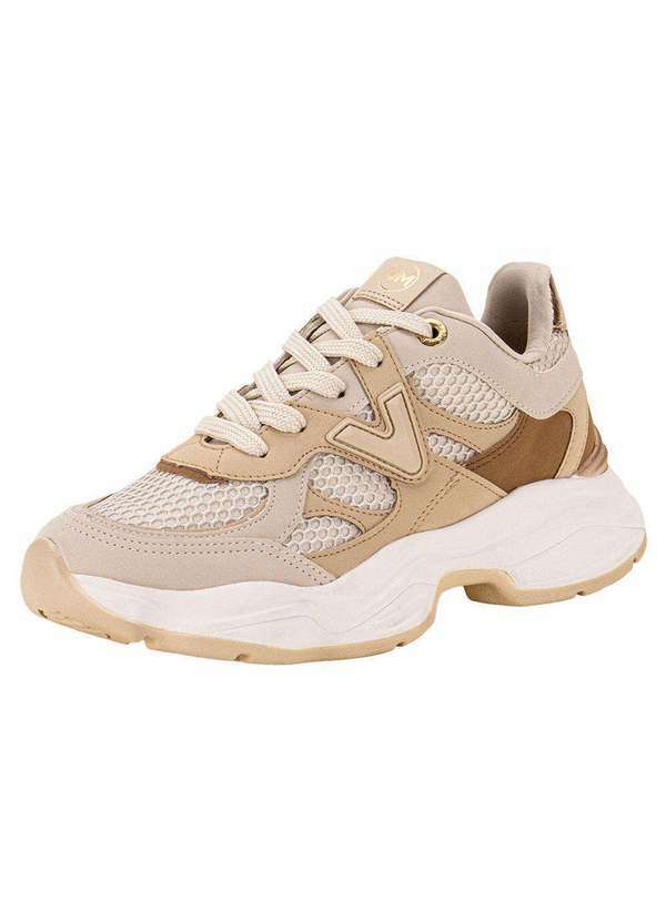 Via Marte - Tênis Feminino Chunky Via Marte 158003 - Branco/Bege