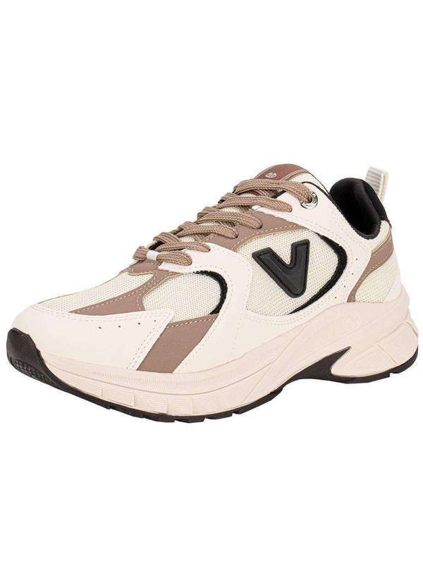 Via Marte - Tênis Feminino Chunky Via Marte 240008 Bege/Preto