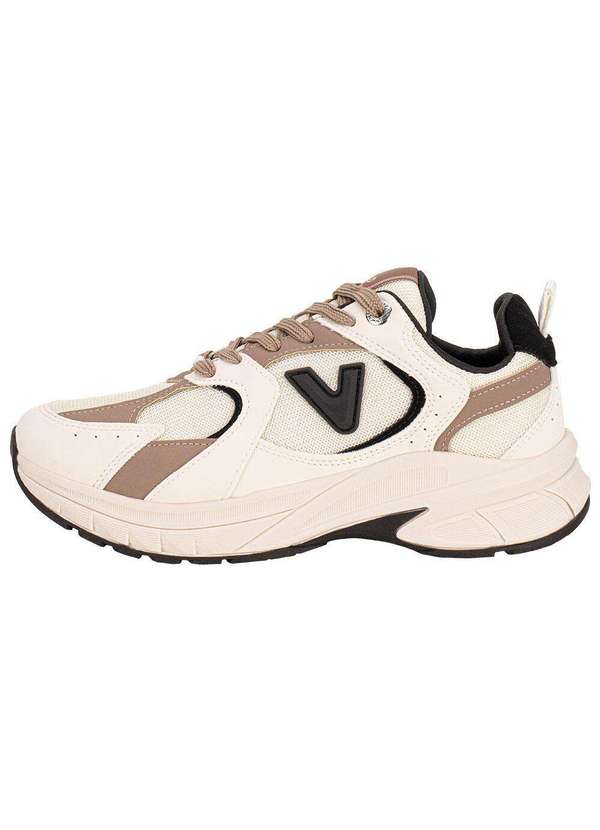 Via Marte - Tênis Feminino Chunky Via Marte 240008 Bege/Preto 2