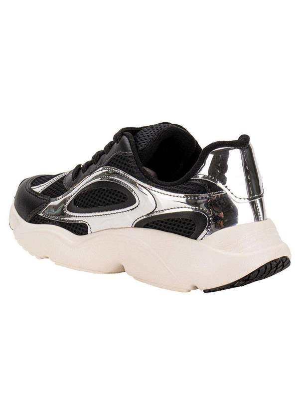 Vizzano - Tênis Feminino Chunky Vizzano 1440100 - Preto/Prata 3