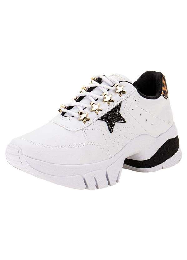 Ramarim - Tênis Feminino Dad Sneaker Ramarim 2480203 - Branco/Preto