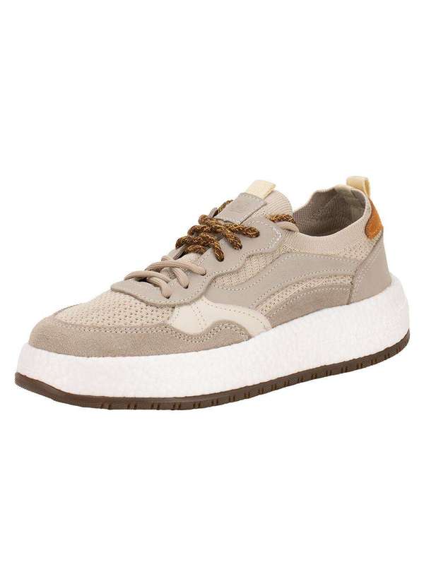 Democrata - Tênis Feminino Drake Pulse Democrata 618102 - Bege