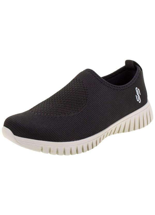 Usaflex - Tênis Feminino Gaspea Tricot Usaflex - Ae2208 - Preto