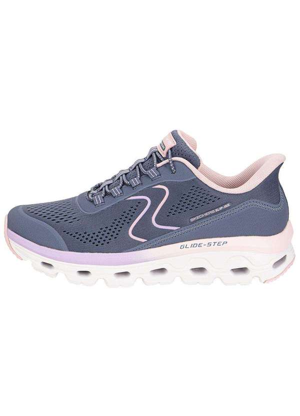 Skechers - Tênis Feminino Glide-Step Sole Skechers 1820272 Cinza/Rosa 2