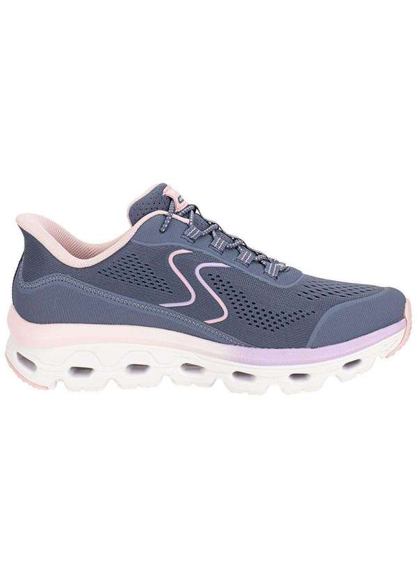 Skechers - Tênis Feminino Glide-Step Sole Skechers 1820272 Cinza/Rosa 4