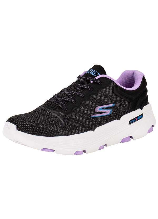 Skechers - Tênis Feminino Go Run 7.0 Driven Skechers 129335 - Preto/Lilas