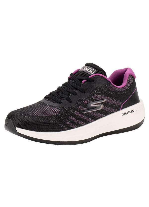 Skechers - Tênis Feminino Go Run Pulse 2.0 Skechers 129106 - Preto/Lilas