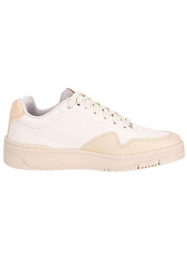 Coca Cola - Tênis Feminino Hope Town Coca-Cola Cc2483 Branco/Bege 5