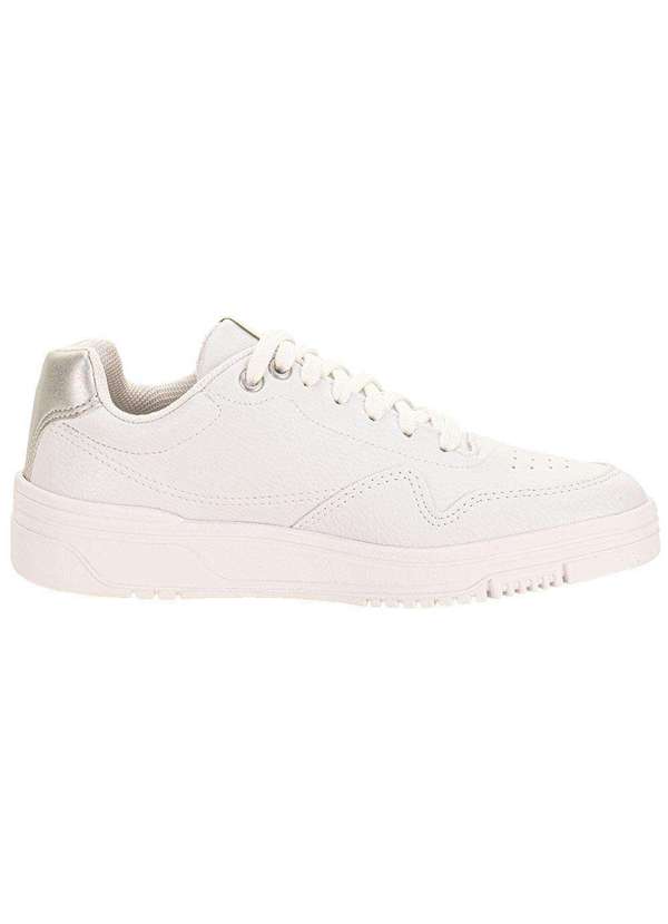 Coca Cola - Tênis Feminino Hope Town Coca-Cola Cc2483 Branco/Prata 5