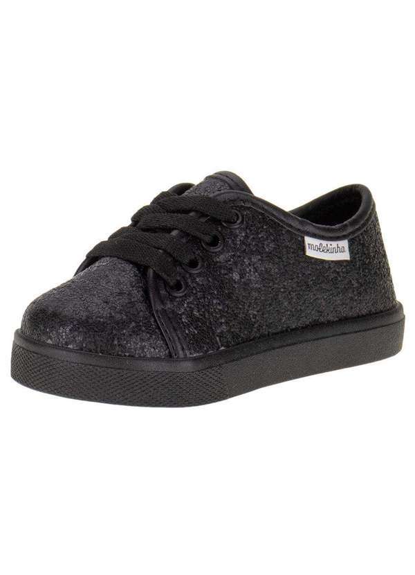 Molekinha - Tênis Feminino Infantil Molekinha - 2118563 - Preto 01