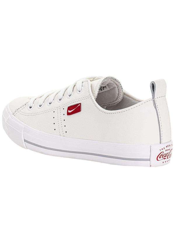 Coca Cola - Tênis Feminino Isla Coca-Cola Cc2569 Branco 3