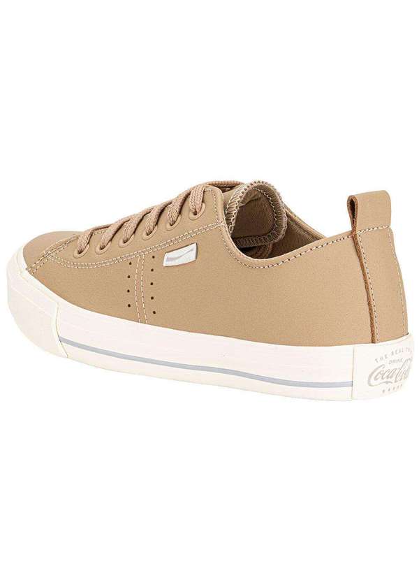 Coca Cola - Tênis Feminino Isla Coca-Cola Cc2569 Bege 3