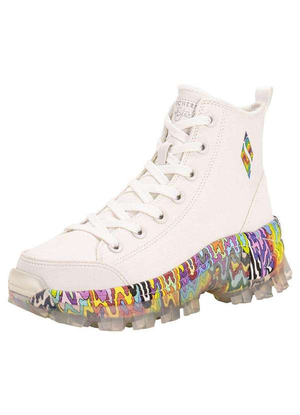 Skechers - Tênis Feminino Jen Stark: Hi Ryze See-Thru Drip Skechers 177963 - Branco