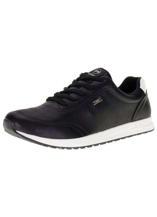 Via Marte - Tênis Feminino Jogging Via Marte - 229301 - Preto/Branco