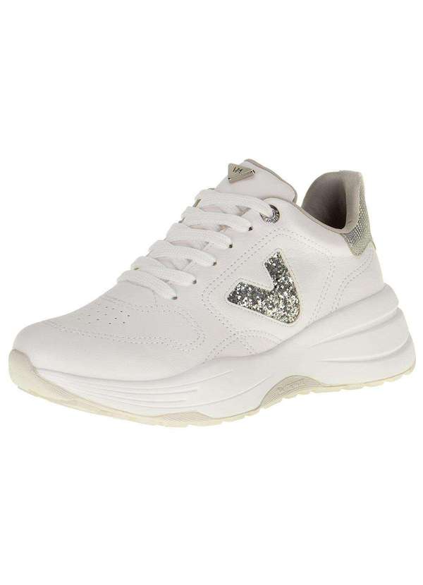 Via Marte - Tênis Feminino Jogging Via Marte - 2311405 - Branco/Cinza